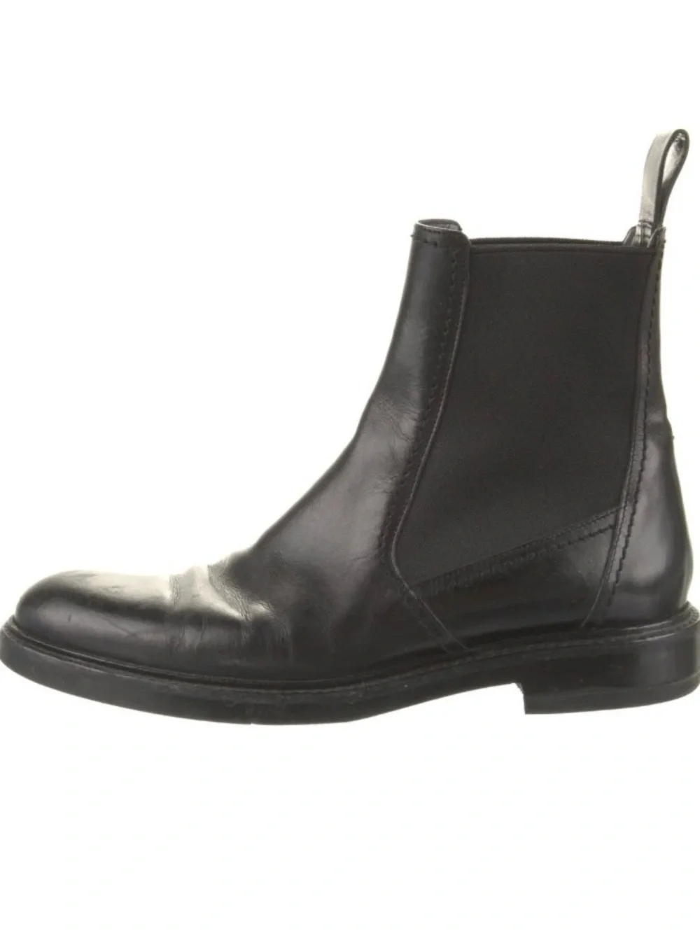Gucci Black Leather Chelsea Pull On Boots Size 9.5